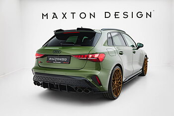 STREET PRO REAR SIDE SPLITTERS  SUITABLE FOR AUDI S3 SPORTBACK 8Y FACELIFT – MAXTON DESIGN