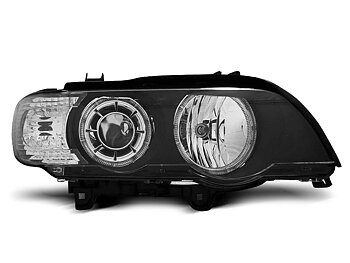 HEADLIGHTS BMW X5 E53 09.99-10.03 LED ANGEL EYES XENON BLACK