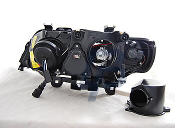 HEADLIGHTS BMW X5 E53 09.99-10.03 LED ANGEL EYES XENON BLACK