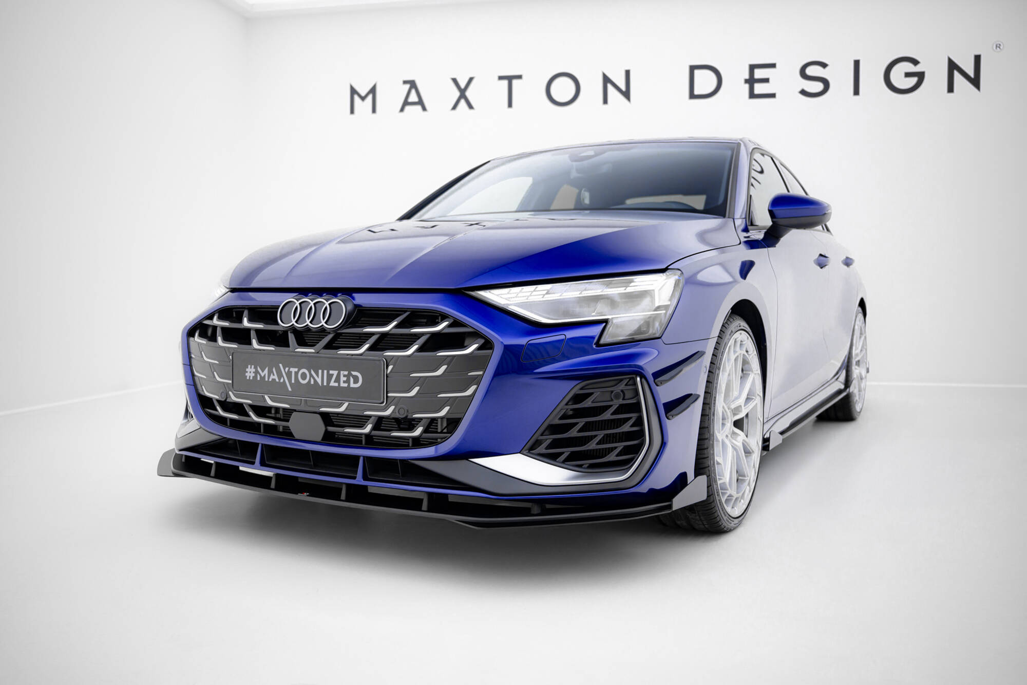FRONT FLAPS SUITABLE FOR AUDI A3 S-LINE SEDAN / S3 SEDAN 8Y FACELIFT – MAXTON DESIGN - 2