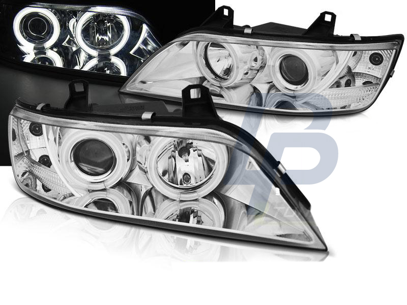 HEADLIGHTS BMW Z3 01.96-02 ANGEL EYES CCFL CHROME - 4