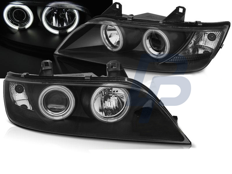 HEADLIGHTS BMW Z3 01.96-02 ANGEL EYES CCFL BLACK - 4