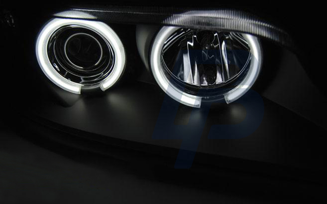 HEADLIGHTS BMW Z3 01.96-02 ANGEL EYES CCFL BLACK - 2