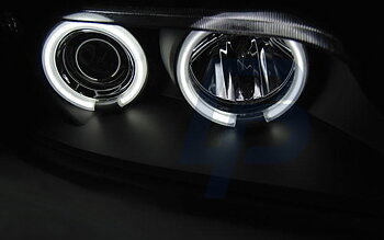 STRÅLKASTARE BMW Z3 01.96-02 ANGEL EYES CCFL SVARTA