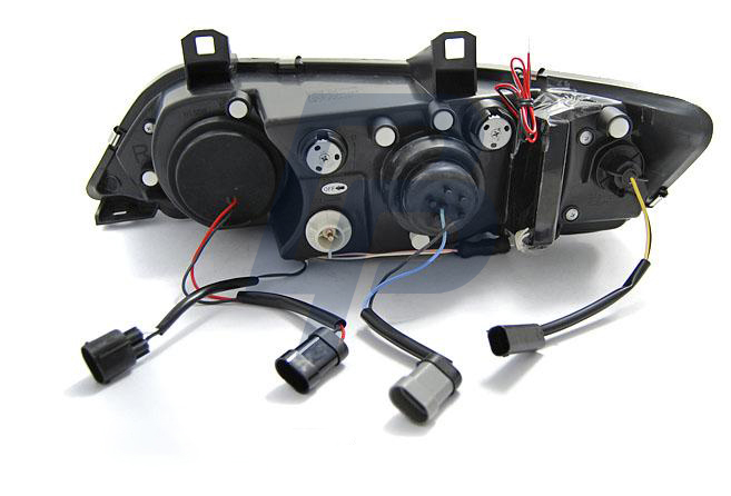 HEADLIGHTS BMW Z3 01.96-02 ANGEL EYES CCFL BLACK - 3