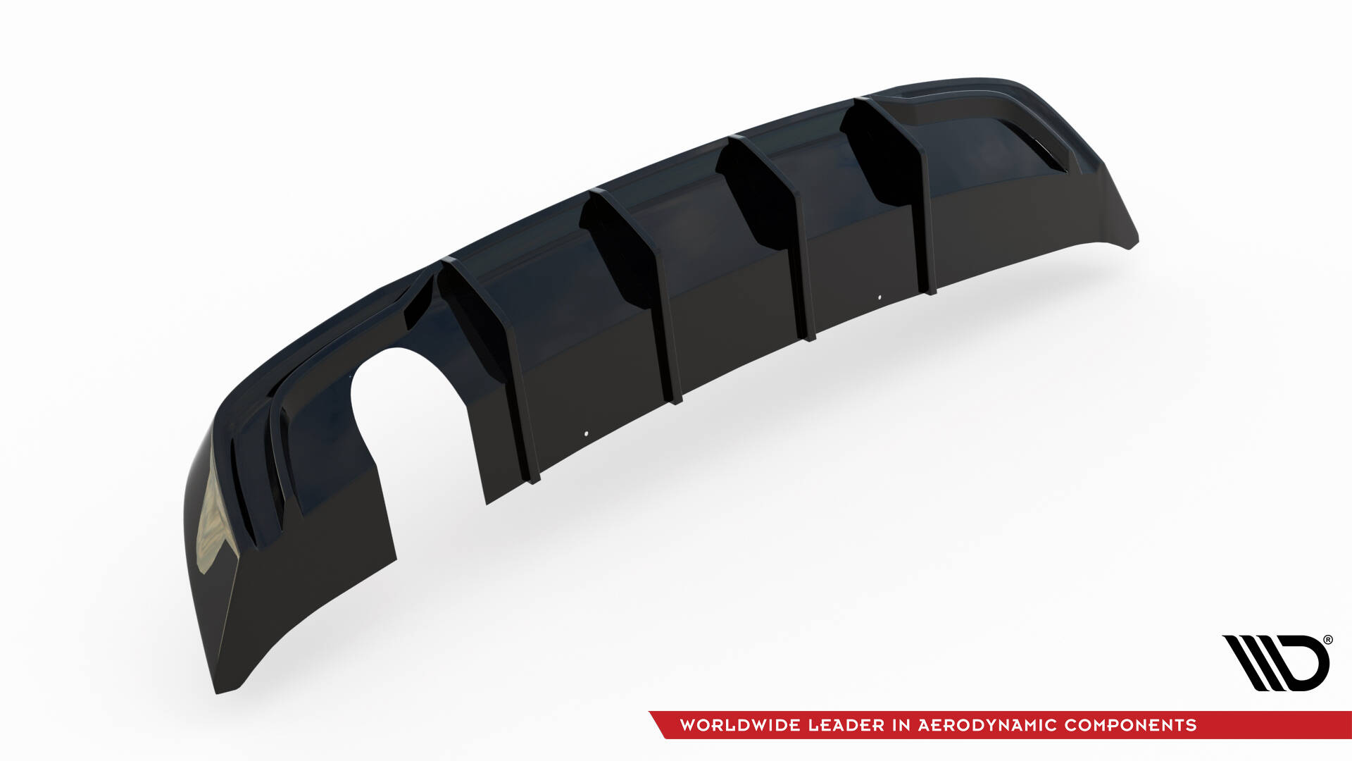 Rear Valance Audi A3 Sportback 8V Facelift (Version with one exhaust tip on single side) - 4