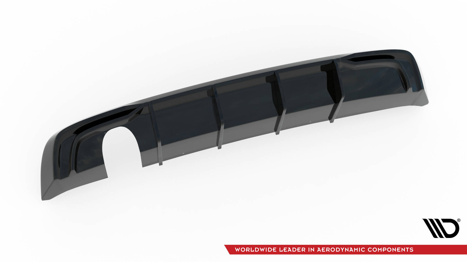 Rear Valance Audi A3 Sportback 8V Facelift (Version with one exhaust tip on single side) - 5