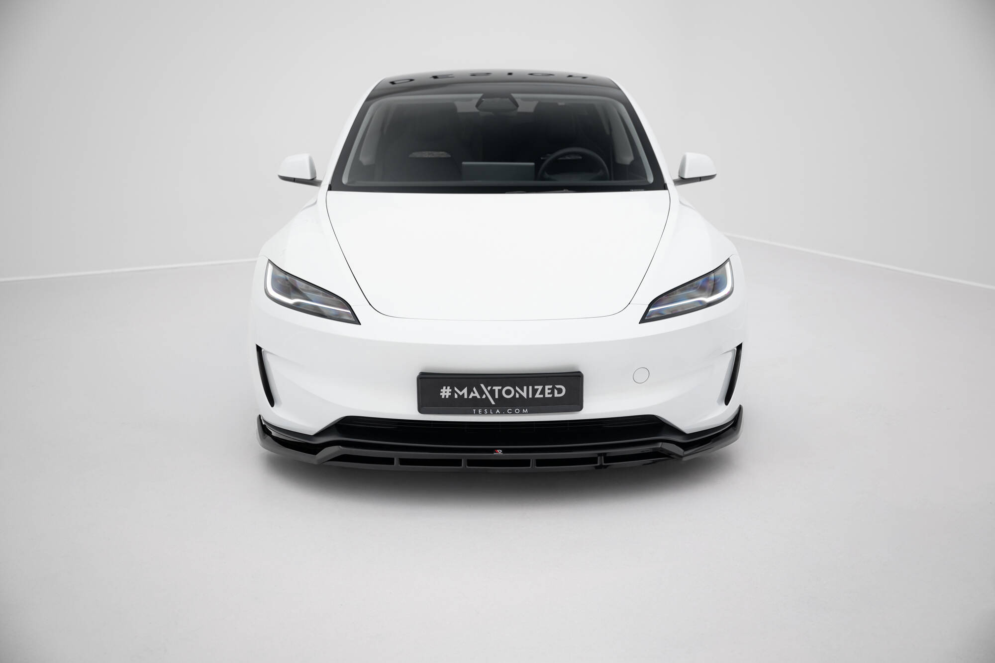 FRONT SPLITTER V.1 SUITABLE FOR TESLA MODEL 3 PERFORMANCE MK1 FACELIFT – MAXTON DESIGN - 3