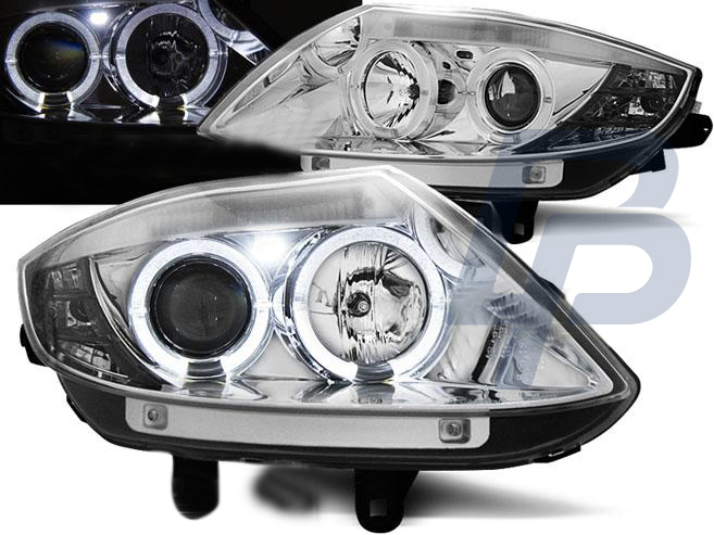 STRÅLKASTARE BMW Z4 E85 E86 02-08 ANGEL EYES KROMADE - 2