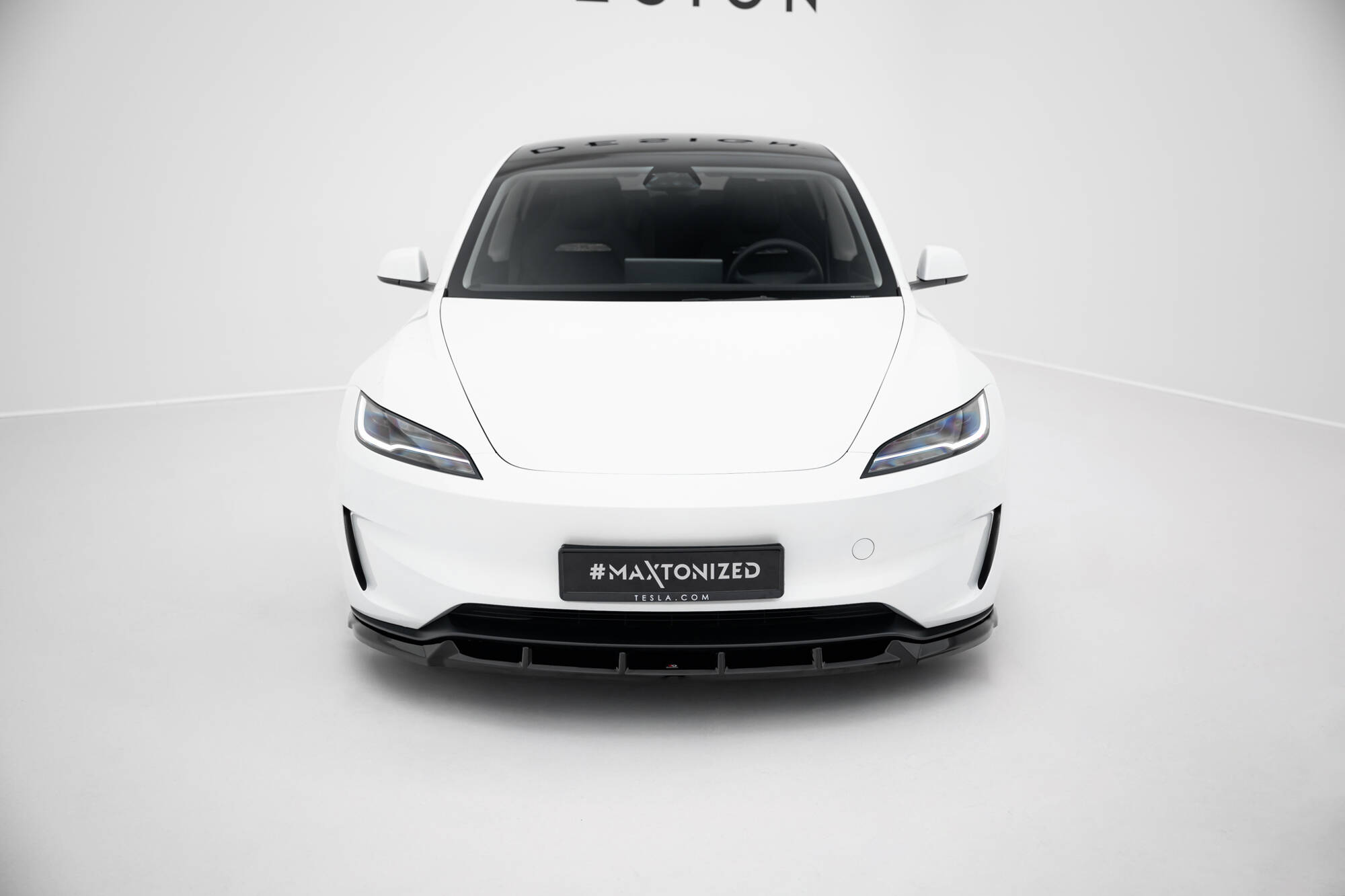FRONT SPLITTER V.2 SUITABLE FOR TESLA MODEL 3 PERFORMANCE MK1 FACELIFT – MAXTON DESIGN