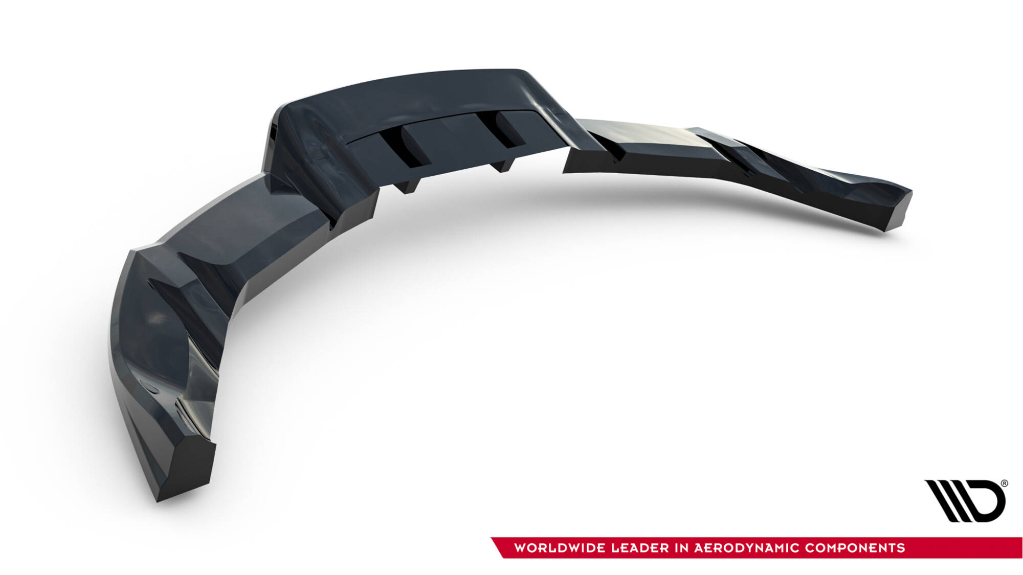 REAR SPLITTER (WITH VERTICAL BARS) V.1 SUITABLE FOR TESLA MODEL 3 PERFORMANCE MK1 FACELIFT – MAXTON DESIGN - 3