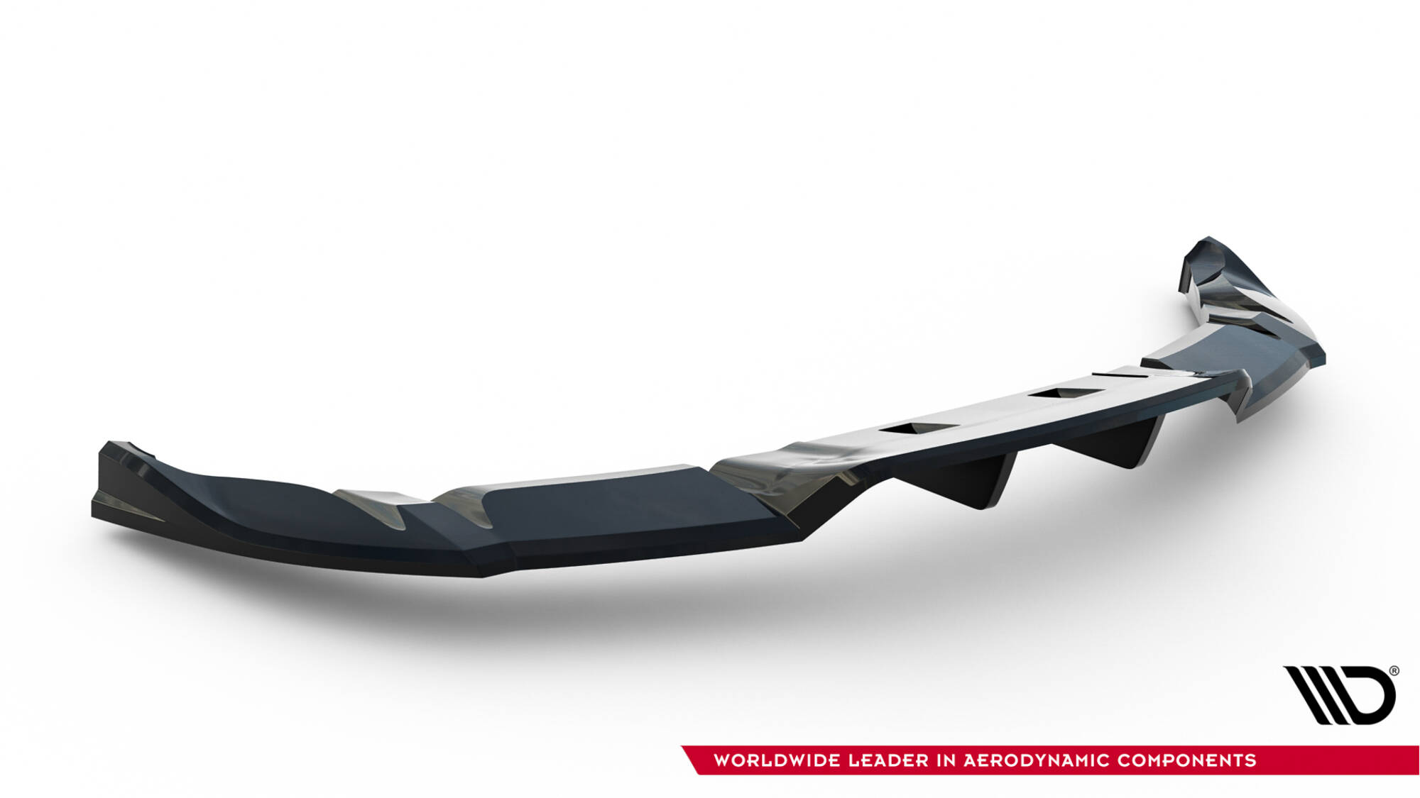 REAR SPLITTER (WITH VERTICAL BARS) V.1 SUITABLE FOR TESLA MODEL 3 PERFORMANCE MK1 FACELIFT – MAXTON DESIGN - 2
