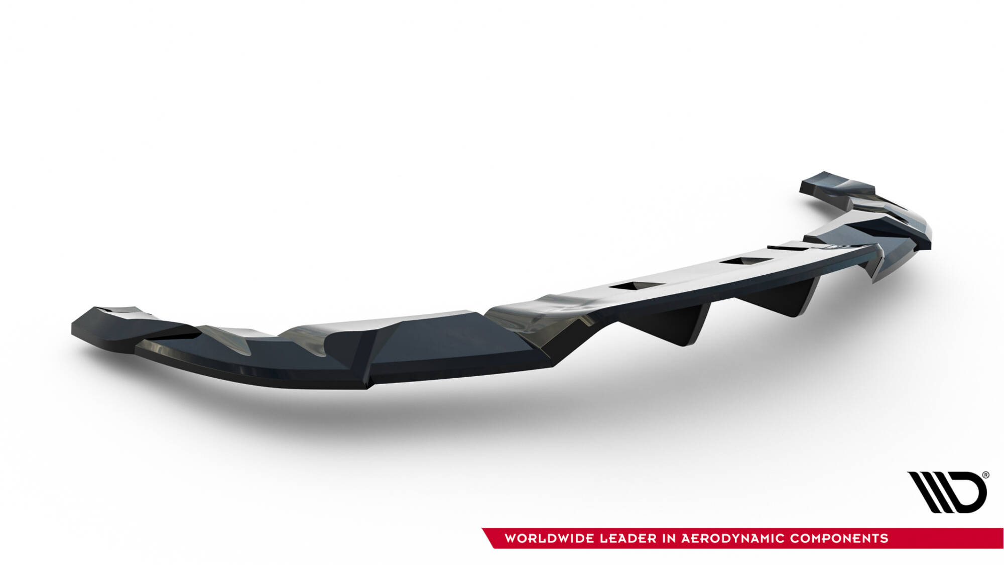 REAR SPLITTER (WITH VERTICAL BARS) V.2 SUITABLE FOR TESLA MODEL 3 PERFORMANCE MK1 FACELIFT – MAXTON DESIGN - 2