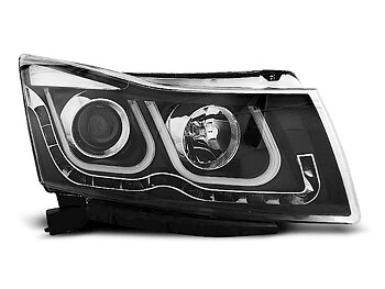 HEADLIGHTS CHEVROLET CRUZE 09-12 TUBE LIGHT BLACK