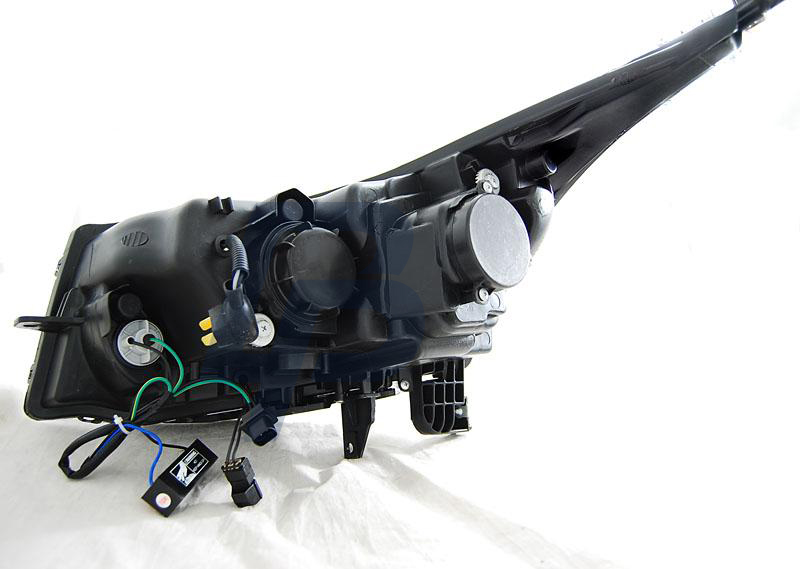 HEADLIGHTS CHEVROLET CRUZE 09-12 TUBE LIGHT BLACK - 2