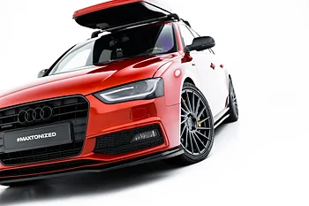 FRONT SPLITTER V.4 SUITABLE FOR AUDI A4 S-LINE / S4 B8 FACELIFT – MAXTON DESIGN