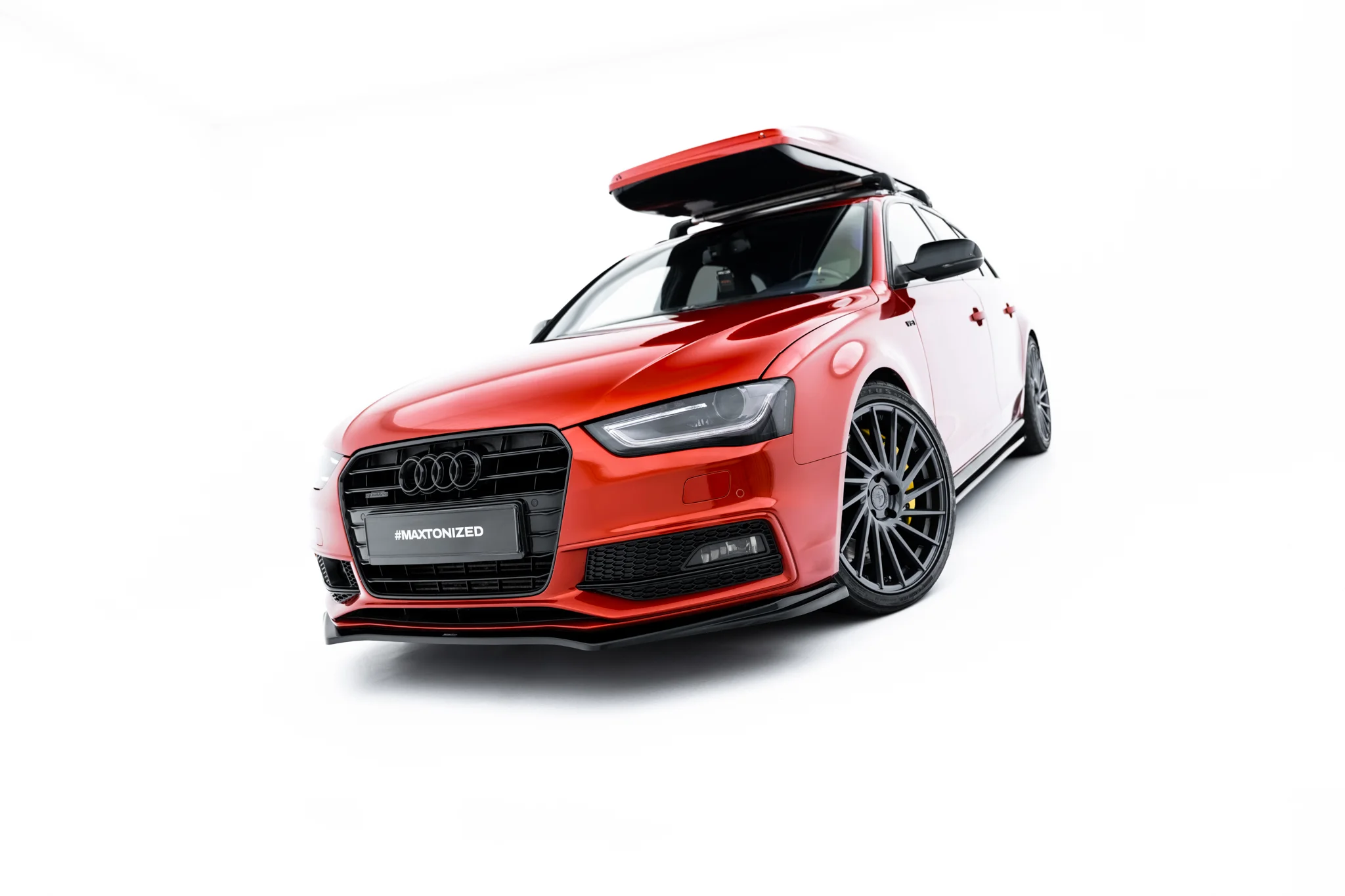 FRONT SPLITTER V.4 SUITABLE FOR AUDI A4 S-LINE / S4 B8 FACELIFT – MAXTON DESIGN - 2