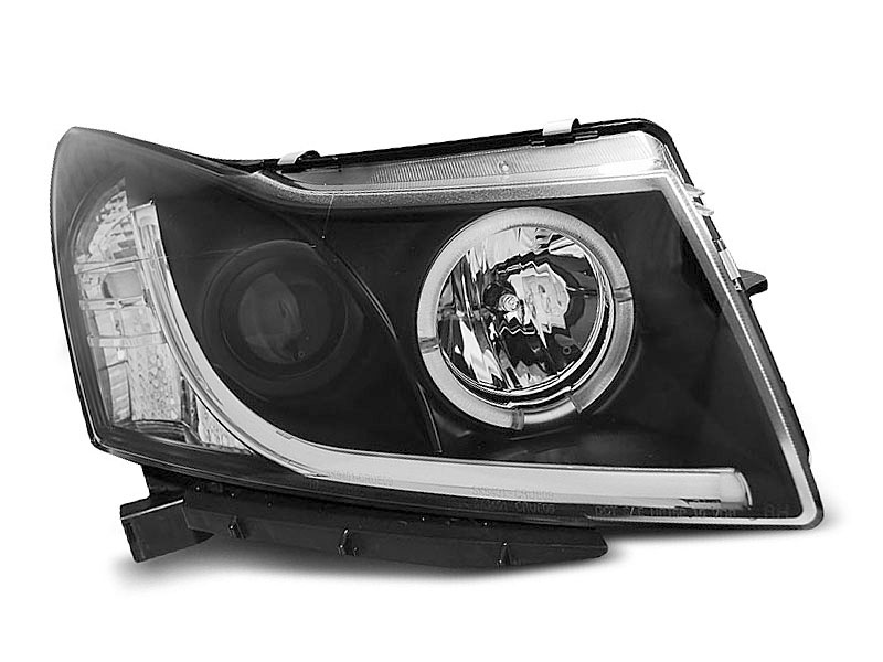 HEADLIGHTS CHEVROLET CRUZE 09-12 TUBE LIGHT BLACK