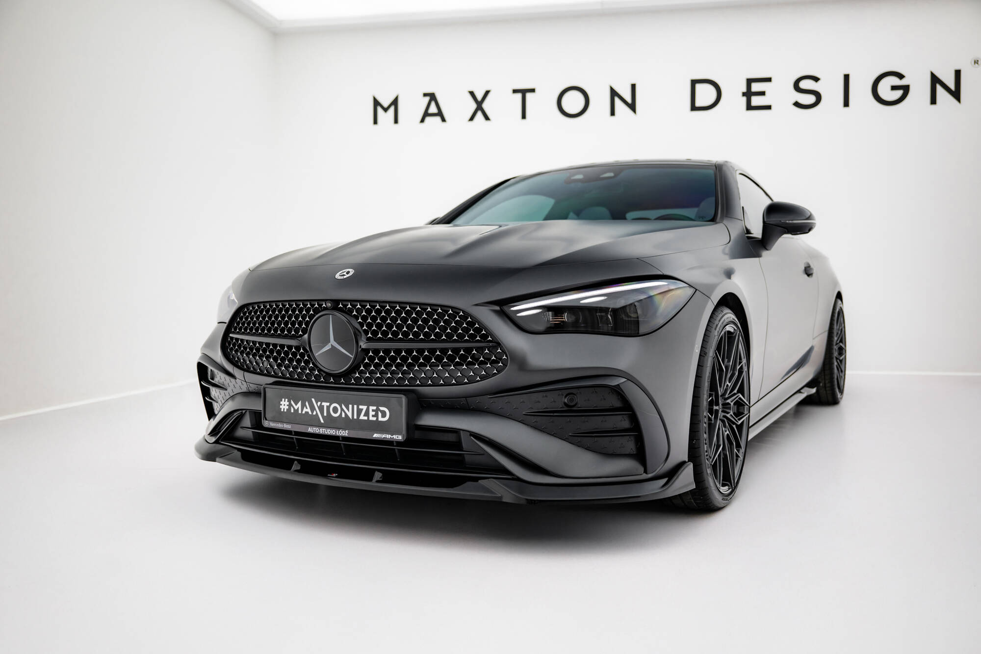 FRONT SPLITTER V.2 SUITABLE FOR MERCEDES-BENZ CLE AMG-LINE C236 – MAXTON DESIGN - 4