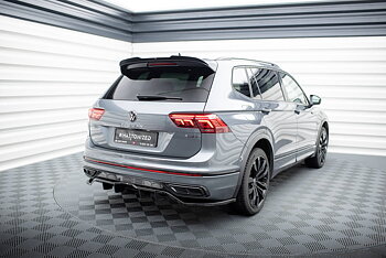 Central Rear Splitter (Vertical Bars) Volkswagen Tiguan Allspace R-Line Mk2 Facelift