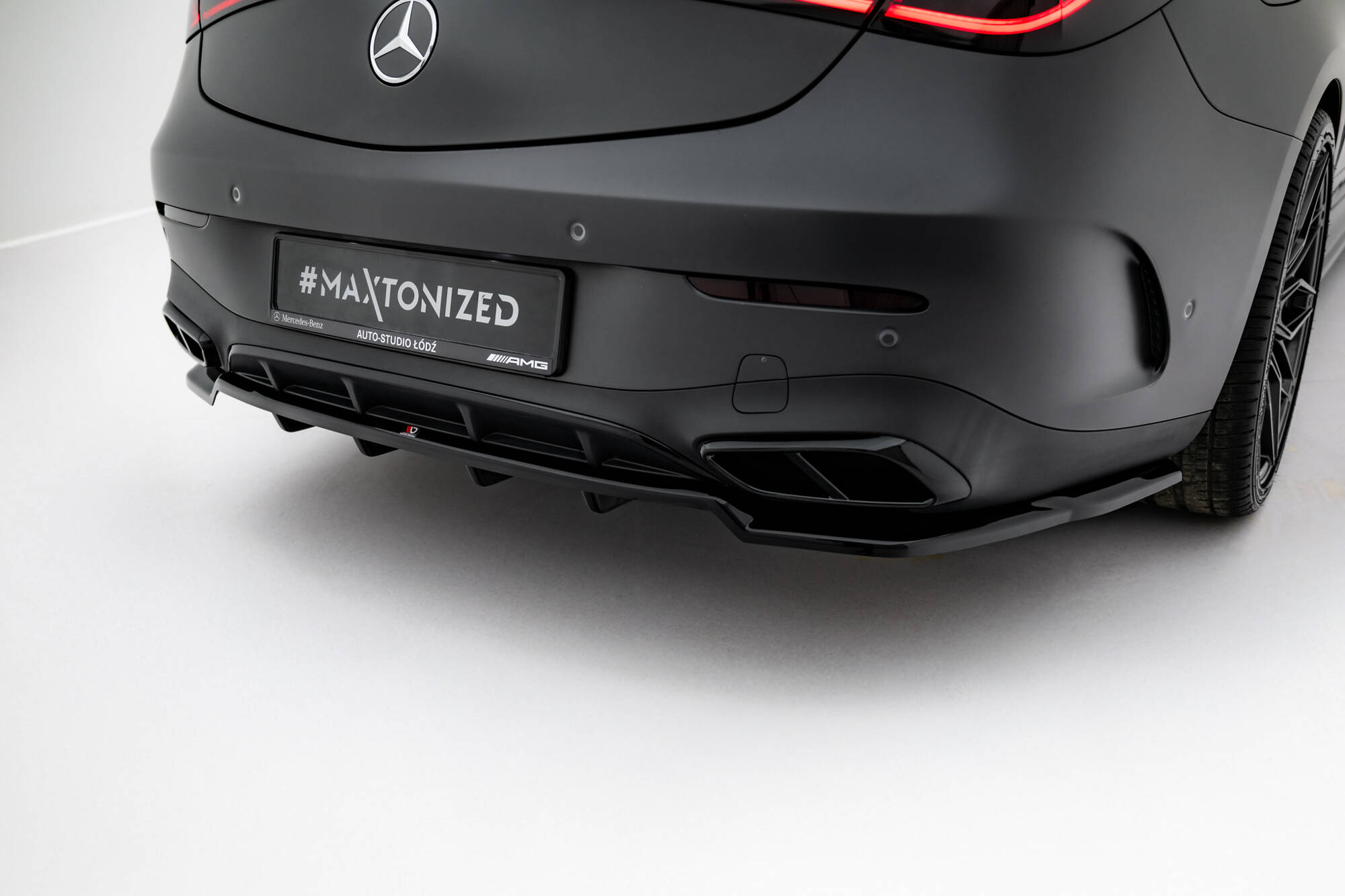REAR SPLITTER (WITH VERTICAL BARS) SUITABLE FOR MERCEDES-BENZ CLE AMG-LINE C236 – MAXTON DESIGN