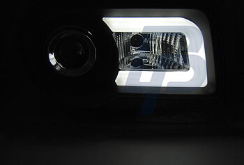 HEADLIGHTS CHRYSLER 300C 05-10 BLACK TUBE LIGHT