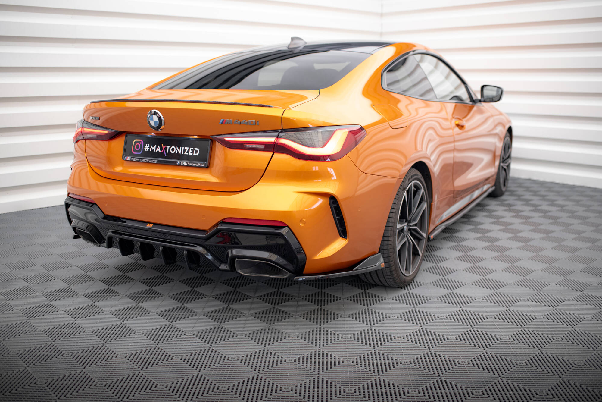 REAR SIDE SPLITTERS V.6 SUITABLE FOR BMW 4 M440I G22 / G23 / G22 FACELIFT / G23 FACELIFT – MAXTON DESIGN - 2