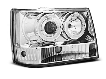 HEADLIGHTS CHRYSLER JEEP GRAND CHEROKEE 93-98 CHROME