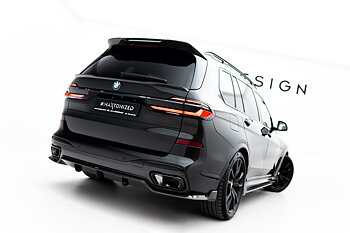 PREPREG CARBON FIBER REAR DIFFUSER SUITABLE FOR BMW X7 M-PACK G07 FACELIFT (VERSION WITHOUT TOWBAR) – MAXTON DESIGN