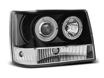 HEADLIGHTS CHRYSLER JEEP GRAND CHEROKEE 93-98 BLACK