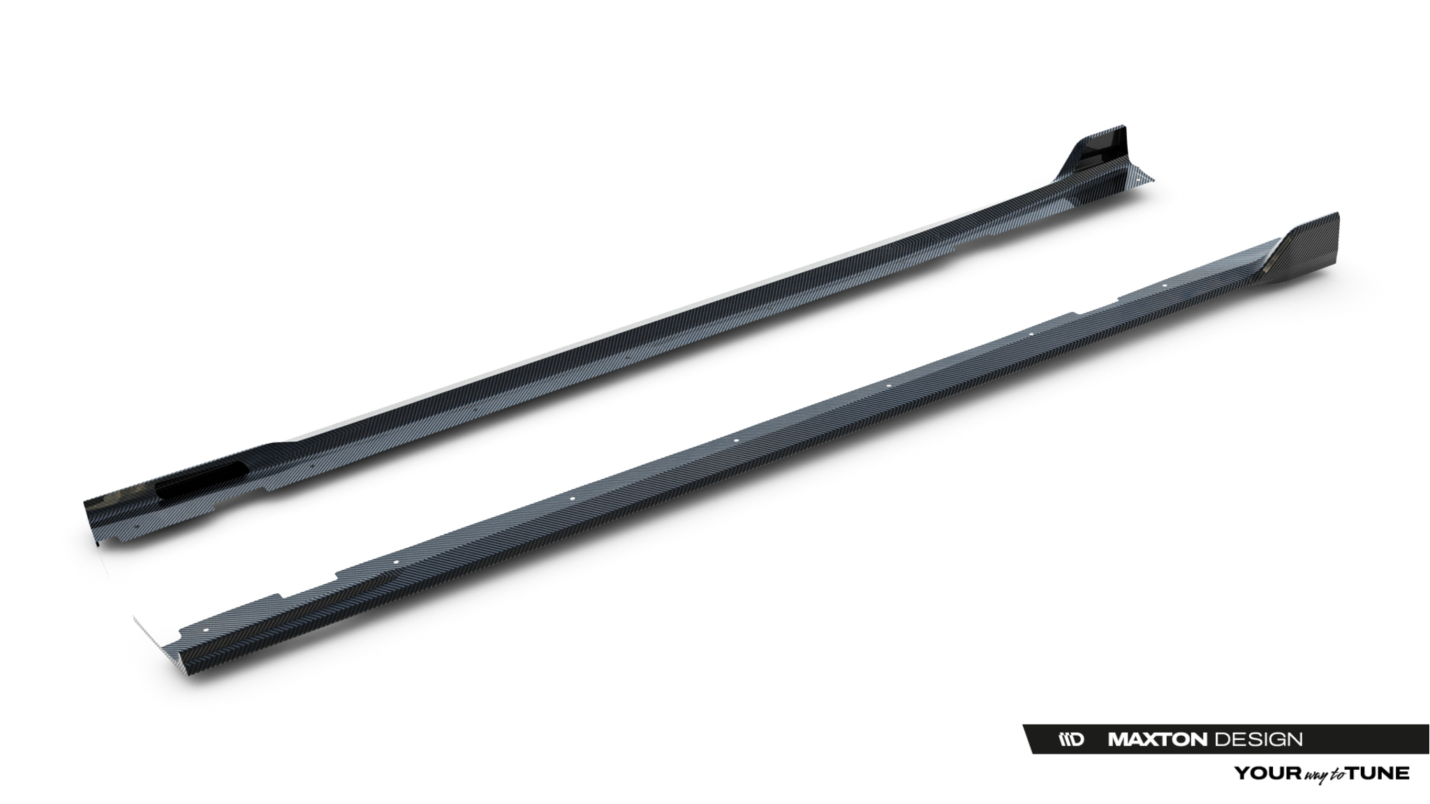 PREPREG CARBON FIBER SIDE SKIRTS SUITABLE FOR BMW X7 M-PACK G07 – MAXTON DESIGN