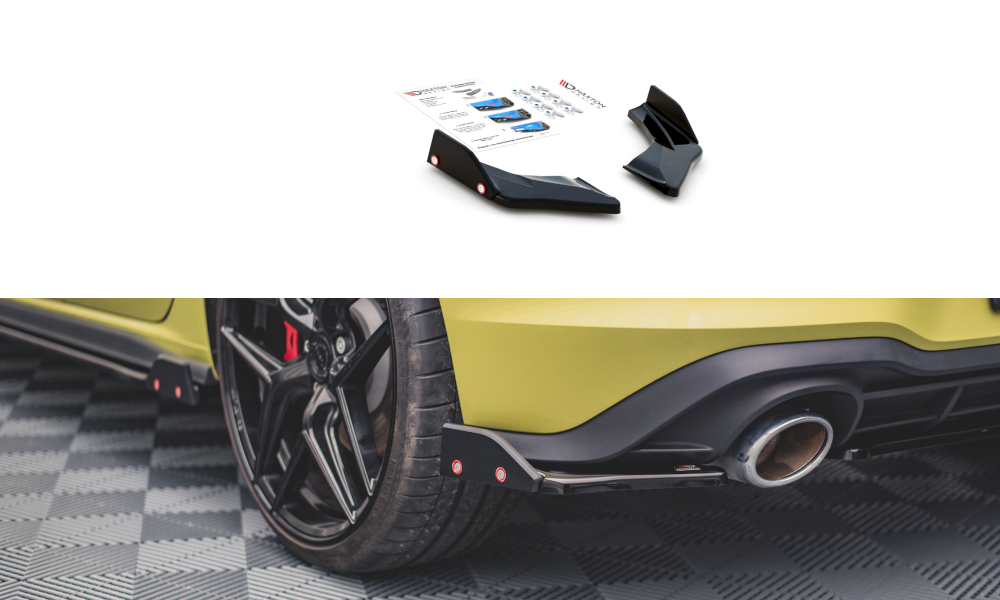 Rear Side Splitters V.1 + Flaps VW Golf 8 GTI Clubsport - 6