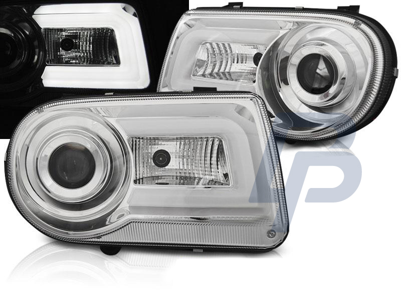 HEADLIGHTS CHRYSLER JEEP GRAND CHEROKEE 99-05.05 DAYLIGHT BLACK - 2