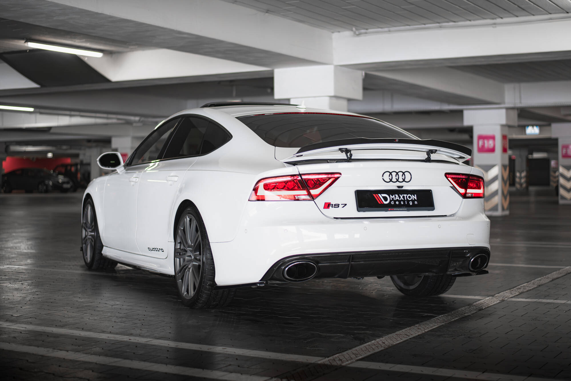 Rear Side Splitters V.2 Audi RS7 C7 Facelift - 3