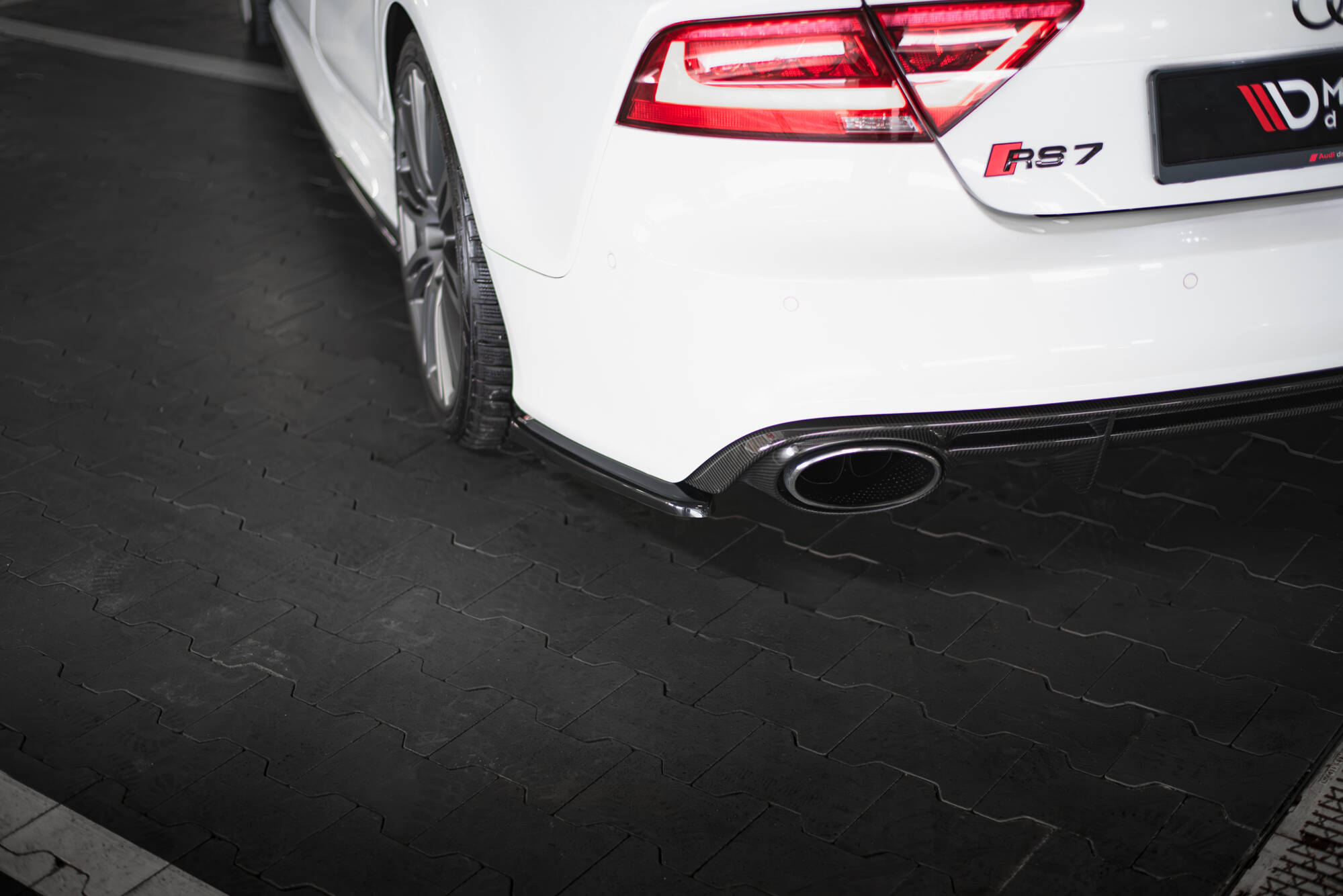 Rear Side Splitters V.2 Audi RS7 C7 Facelift - 4