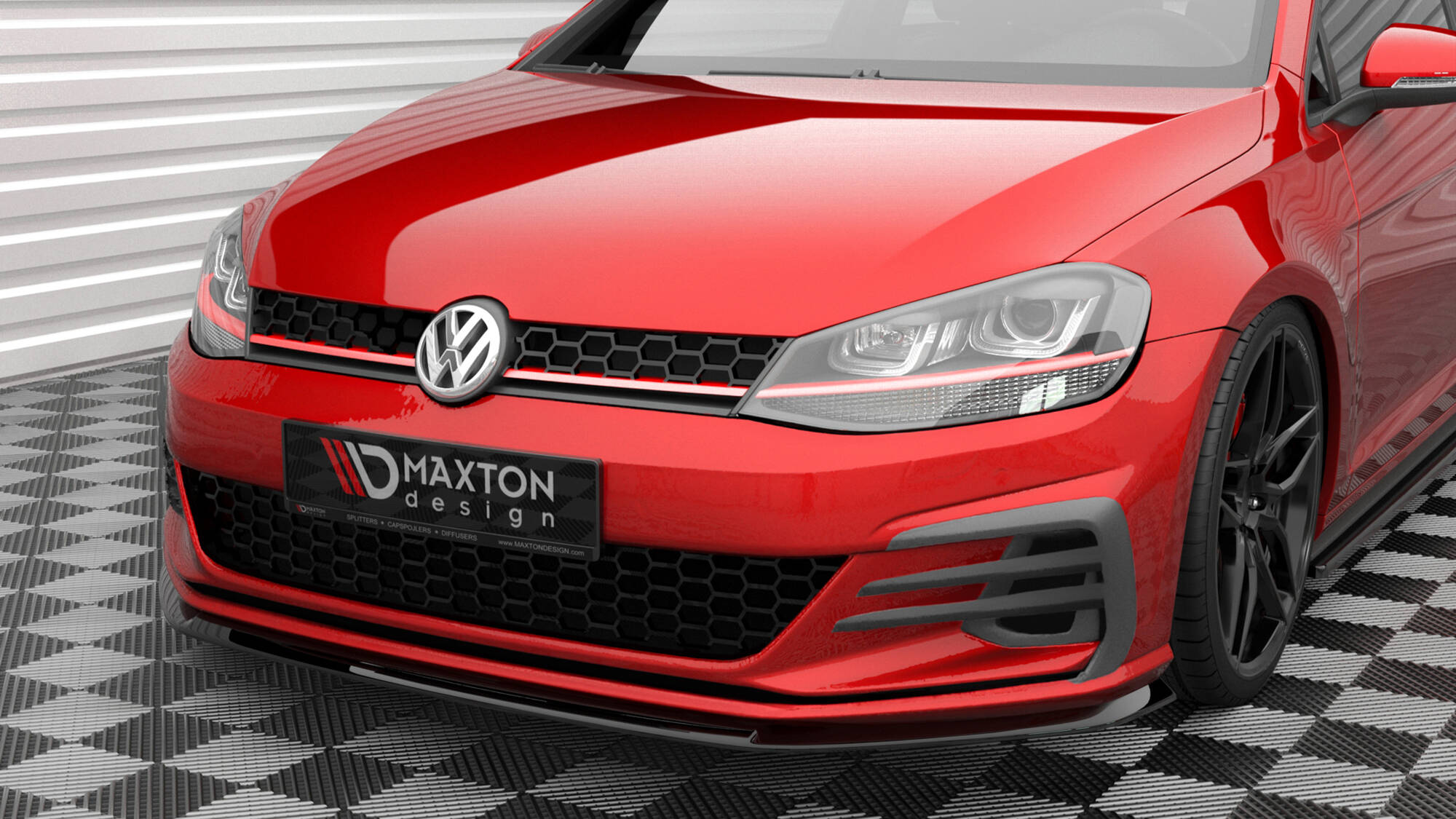 Front Splitter V.3 Volkswagen Golf GTI Mk7 Facelift - 2