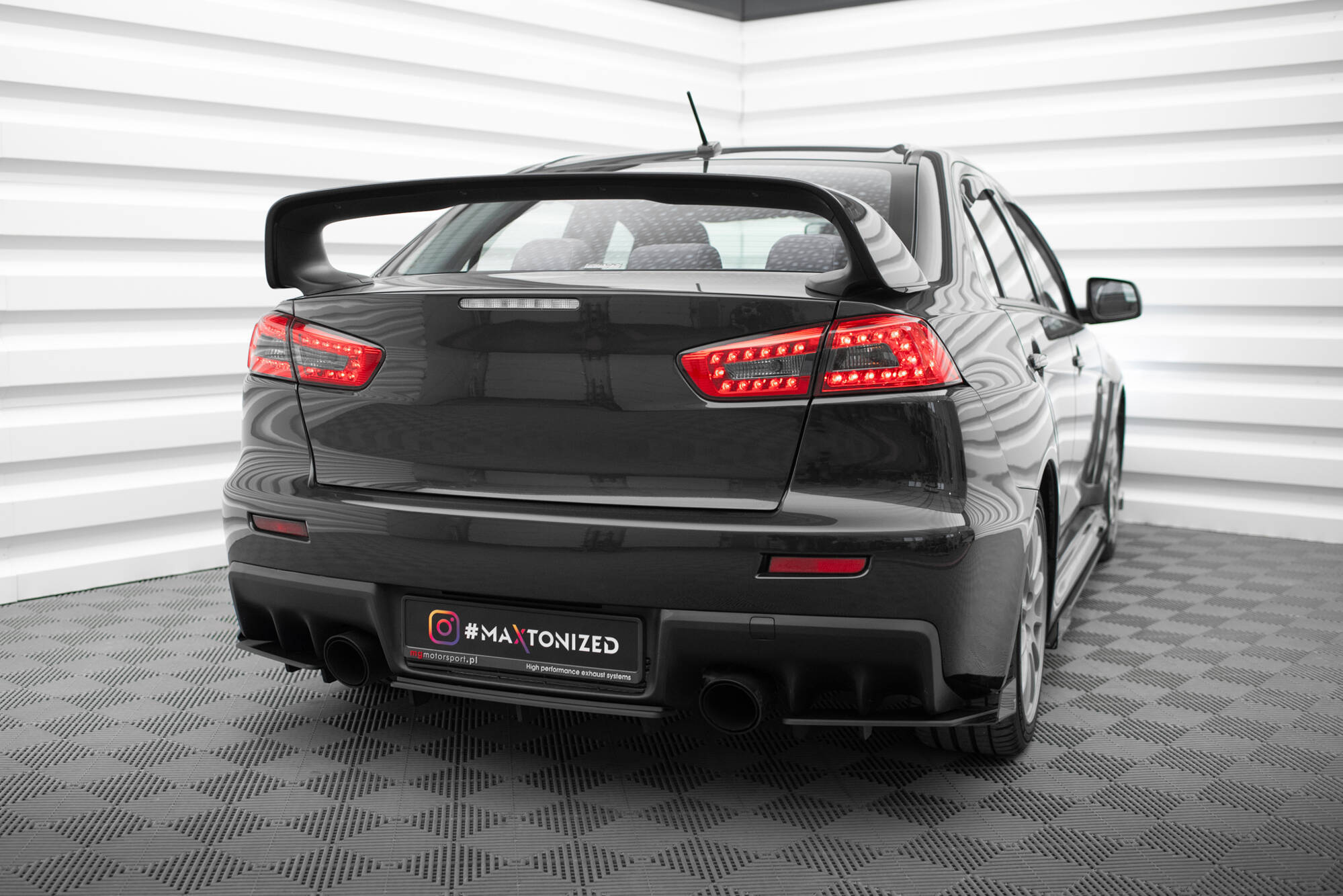 STREET PRO REAR DIFFUSER SUITABLE FOR MITSUBISHI LANCER EVO X – MAXTON DESIGN - 4