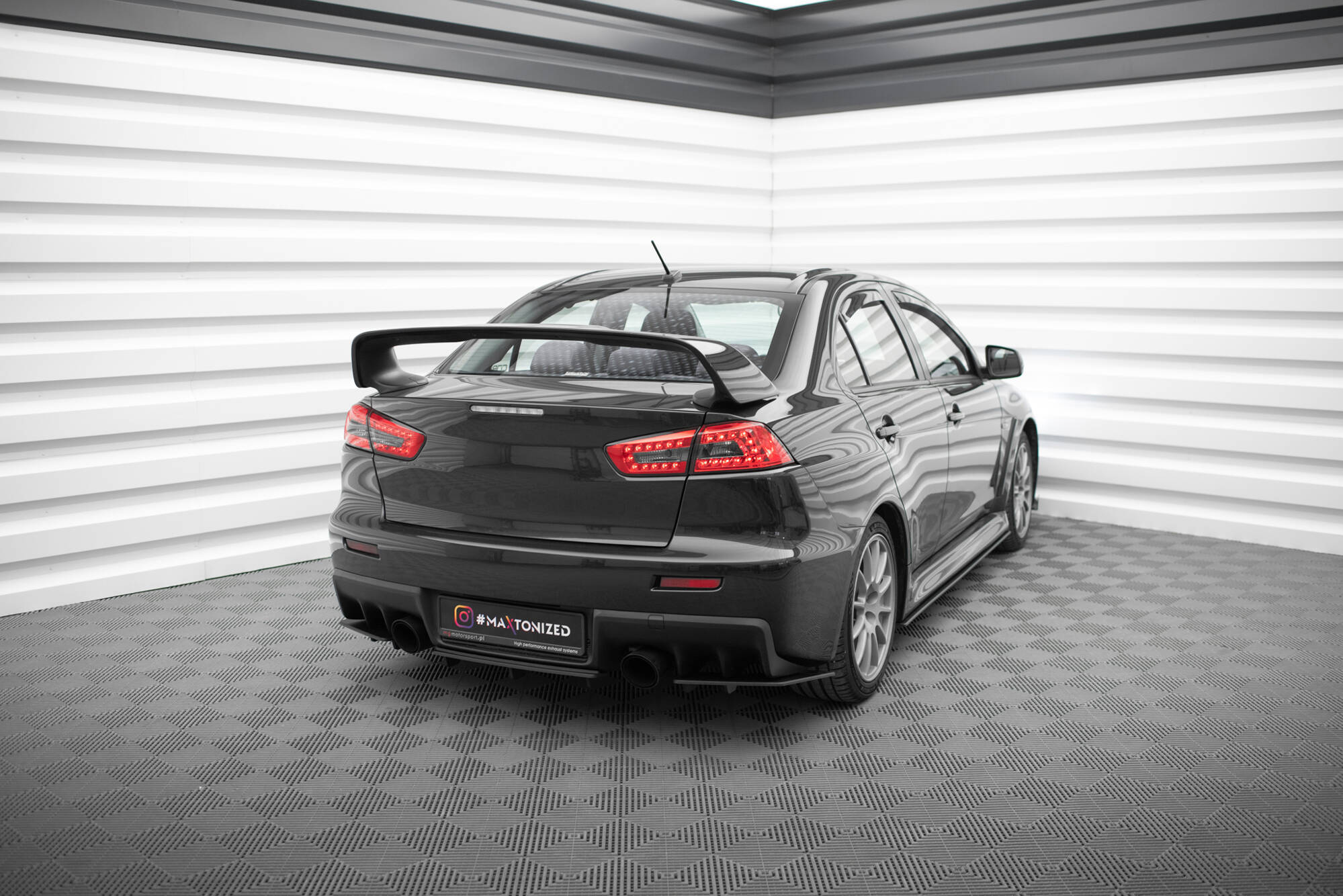 STREET PRO REAR SIDE SPLITTERS SUITABLE FOR MITSUBISHI LANCER EVO X – MAXTON DESIGN - 2