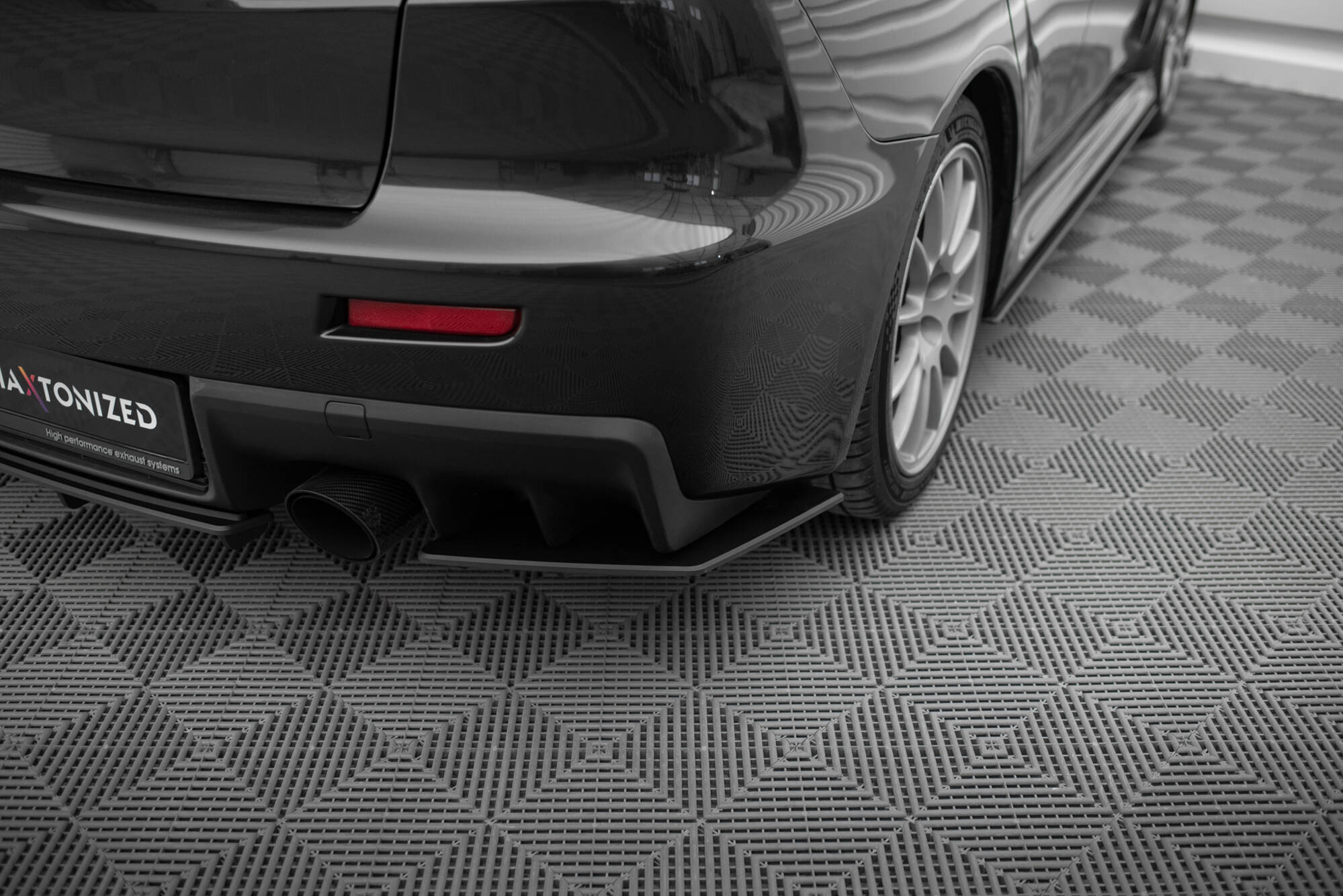 STREET PRO REAR SIDE SPLITTERS SUITABLE FOR MITSUBISHI LANCER EVO X – MAXTON DESIGN