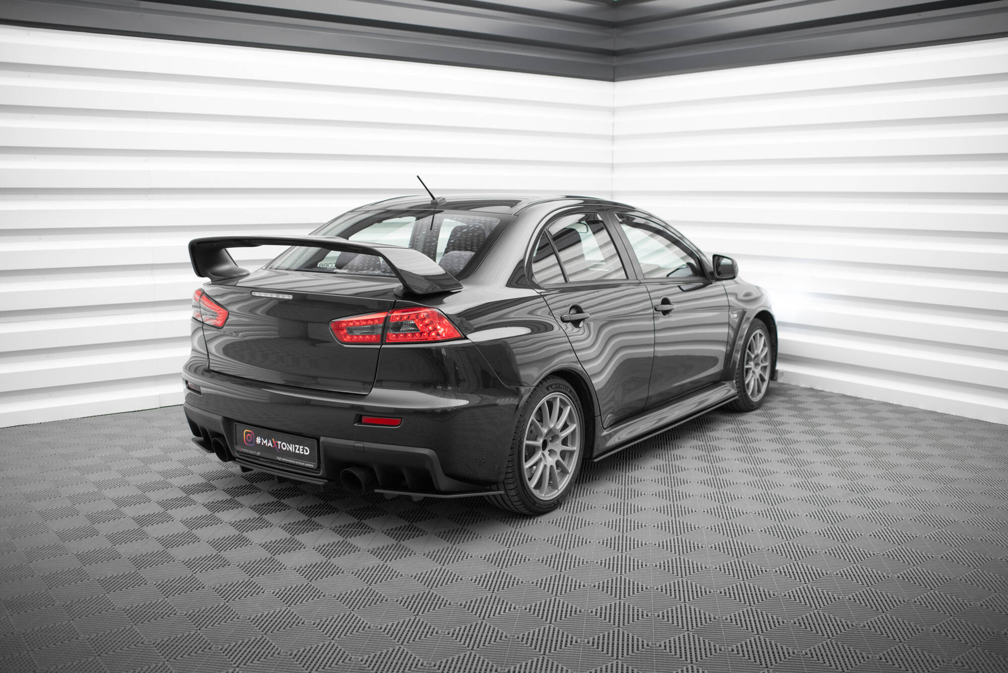 STREET PRO REAR SIDE SPLITTERS SUITABLE FOR MITSUBISHI LANCER EVO X – MAXTON DESIGN - 6