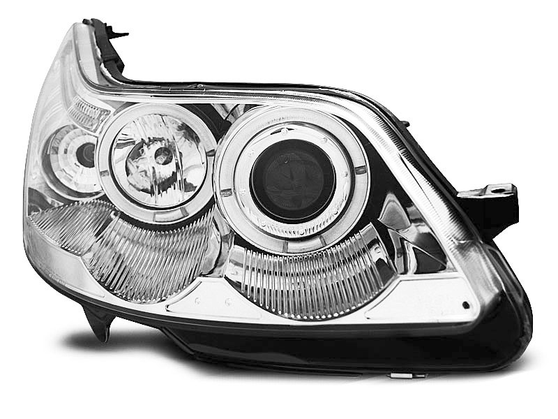 HEADLIGHTS CITROEN C4 04-10 ANGEL EYES CHROME