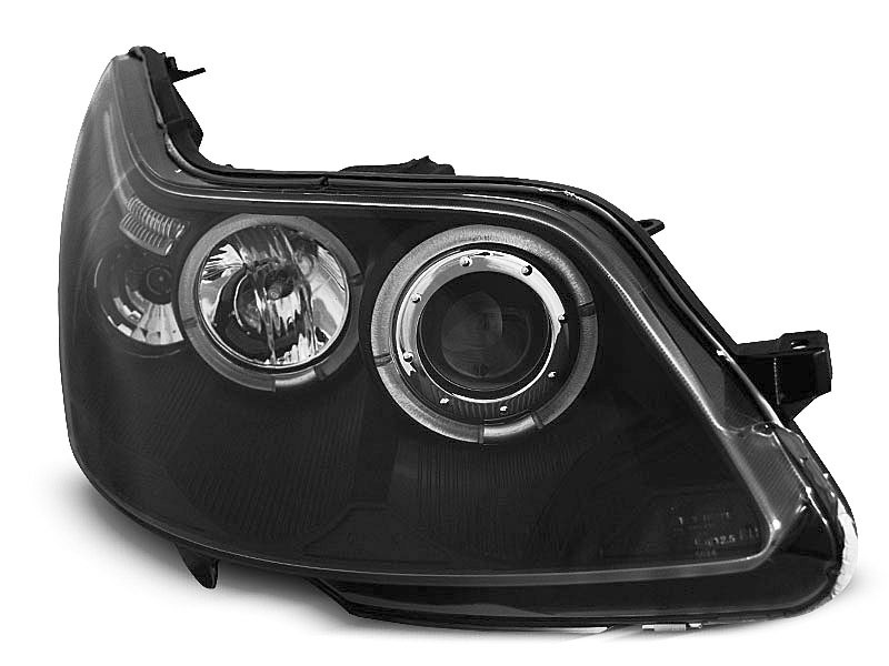 HEADLIGHTS CITROEN C4 04-10 ANGEL EYES BLACK
