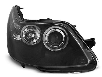 STRÅLKASTARE CITROEN C4 04-10 ANGEL EYES SVARTA