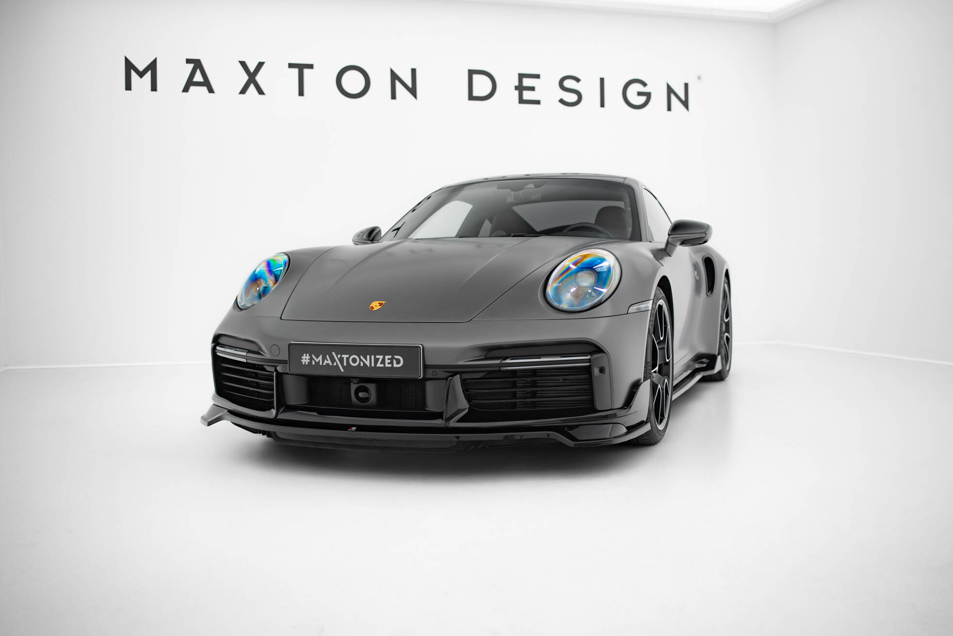 FRONT SPLITTER SUITABLE FOR PORSCHE 911 TURBO S SPORT PACKAGE 992 – MAXTON DESIGN - 3