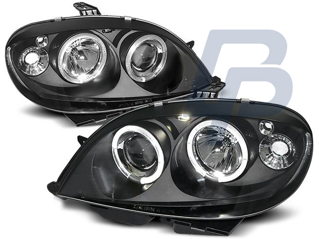 HEADLIGHTS CITROEN SAXO 09.99-06.03 ANGEL EYES BLACK - 2