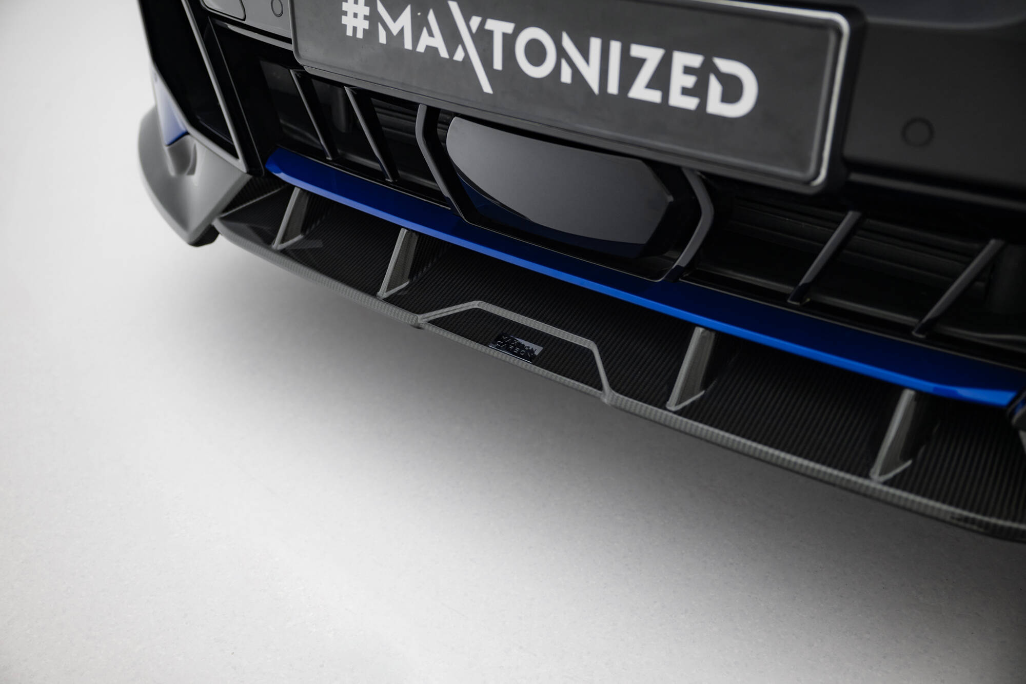 PREPREG CARBON FIBER FRONT SPLITTER SUITABLE FOR BMW X5 M-PACK G05 FACELIFT – MAXTON DESIGN - 2