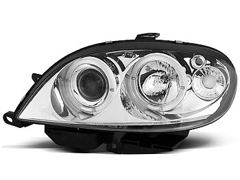 STRÅLKASTARE CITROEN SAXO 09.99-06.03 ANGEL EYES KROMADE