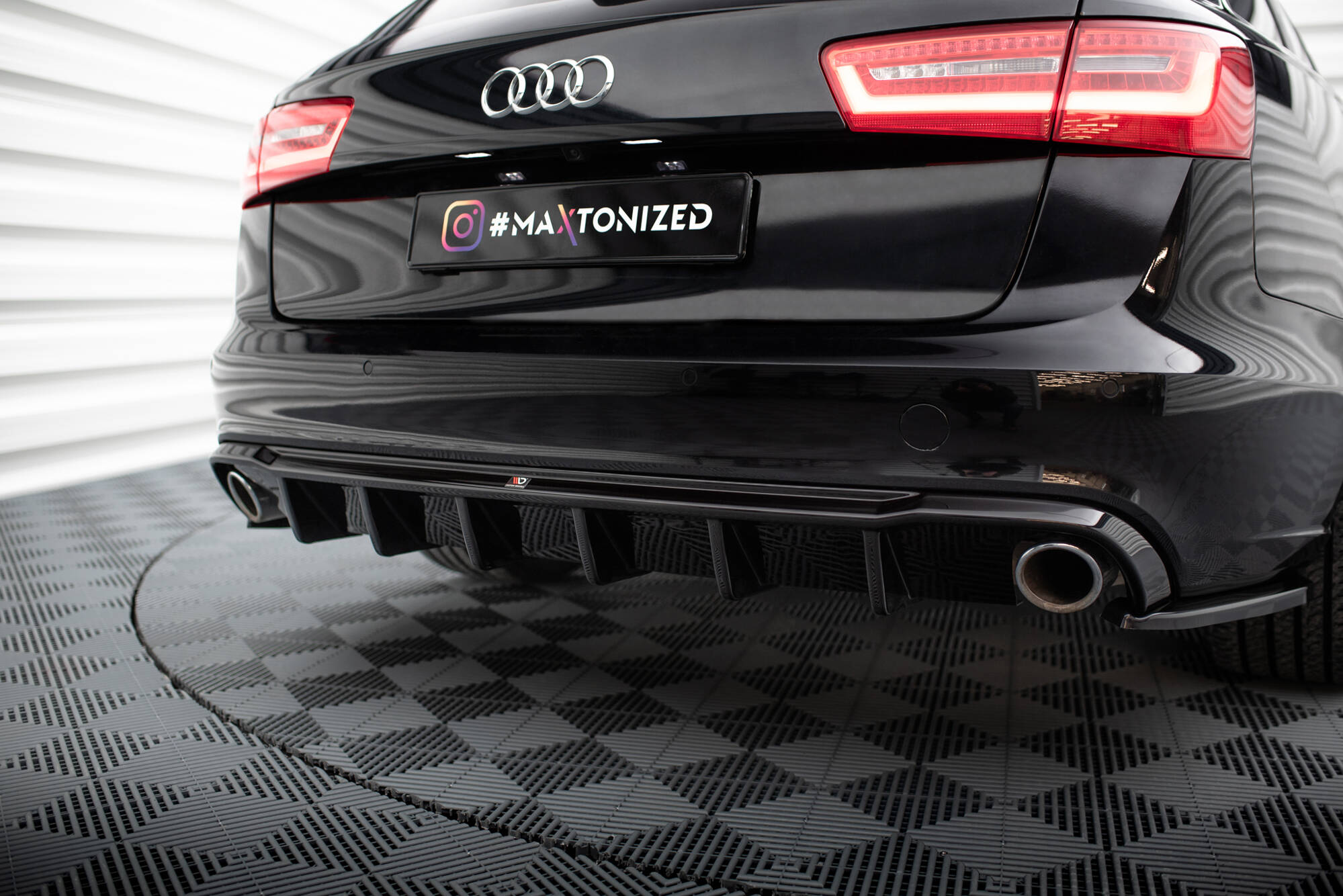 Rear Valance Audi A6 Avant C7 (Version with single exhausts on both sides) - 3