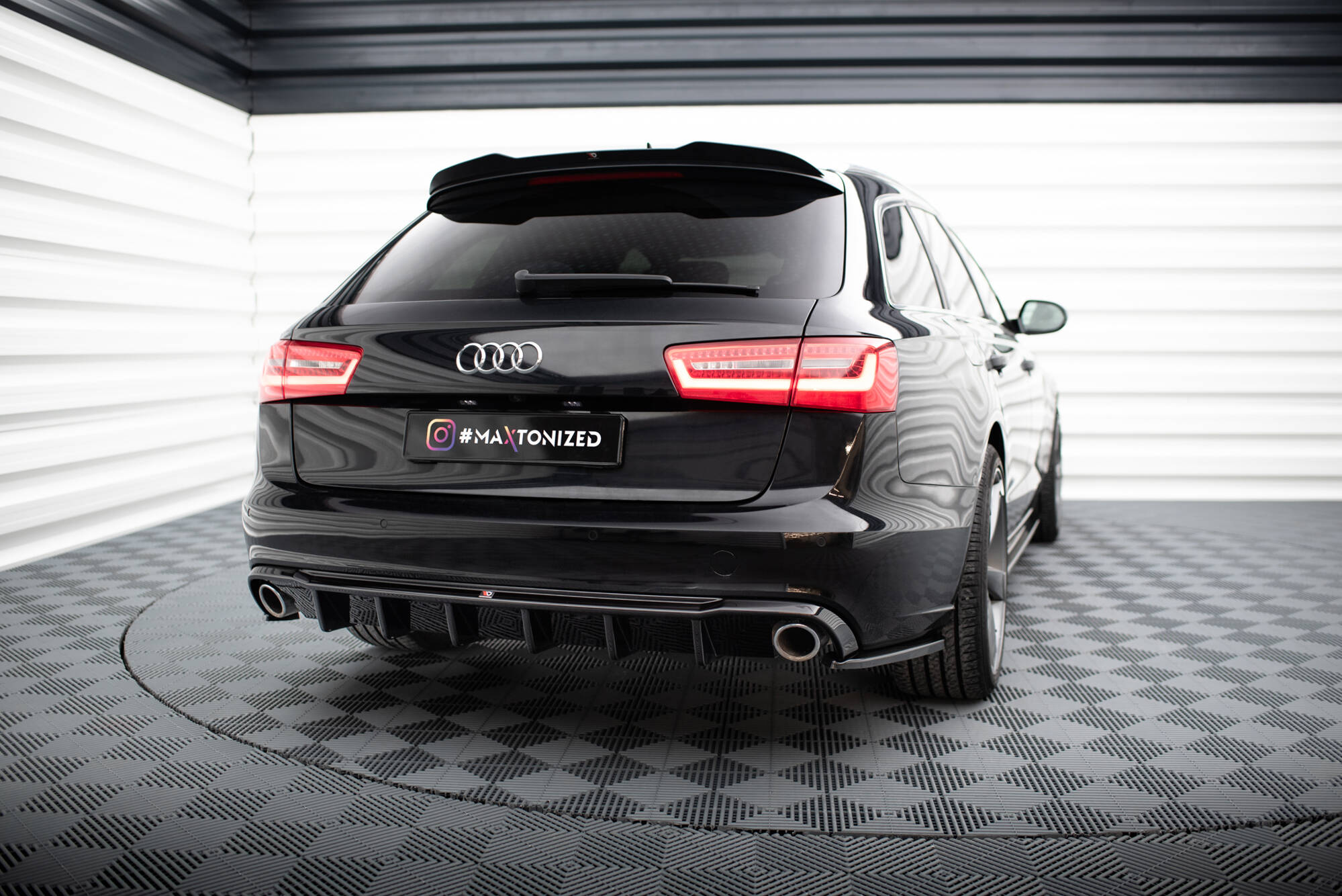 Rear Valance Audi A6 Avant C7 (Version with single exhausts on both sides) - 2