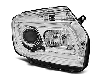 HEADLIGHTS DACIA DUSTER 04.10- CHROME TUBE LIGHT
